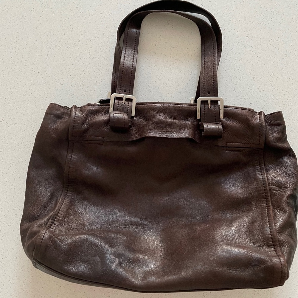 Authentic Jill Sanders Brown Leather Purse